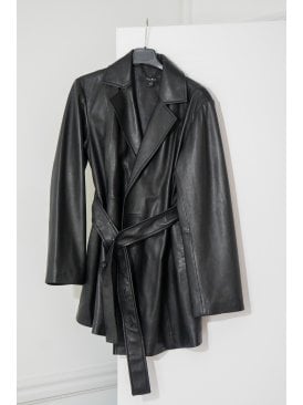 Abigail Wrap Front Blazer With Tie Belt
