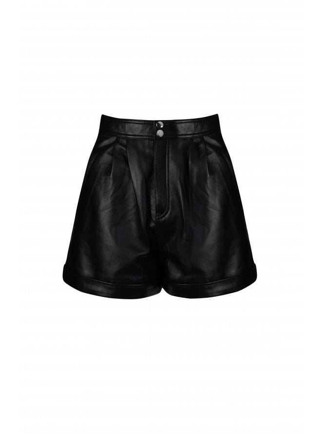 Arabella High Waisted Leather Shorts