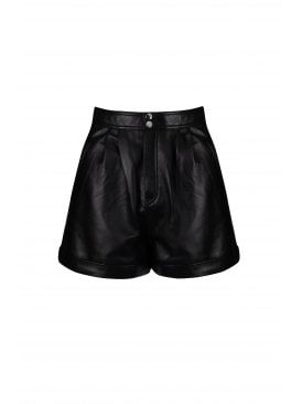Arabella High Waisted Leather Shorts