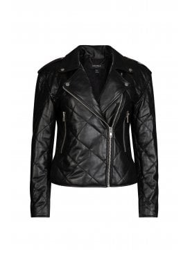 Brooklyn Leather Quilted Biker Jacket