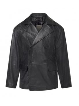 Dobule Breasted Coat With Lower Flap Pocket