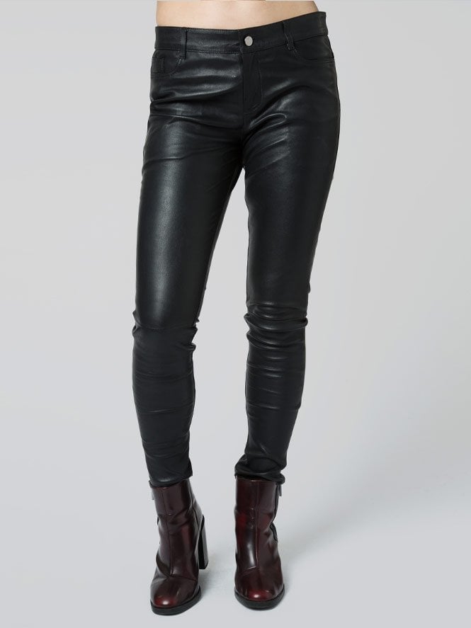 Eden Bandit Stretch Leather Jeans