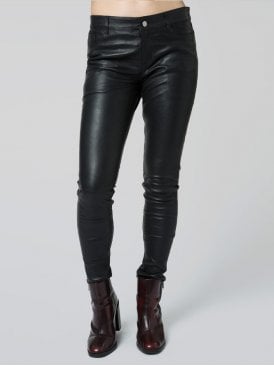 Eden Bandit Stretch Leather Jeans