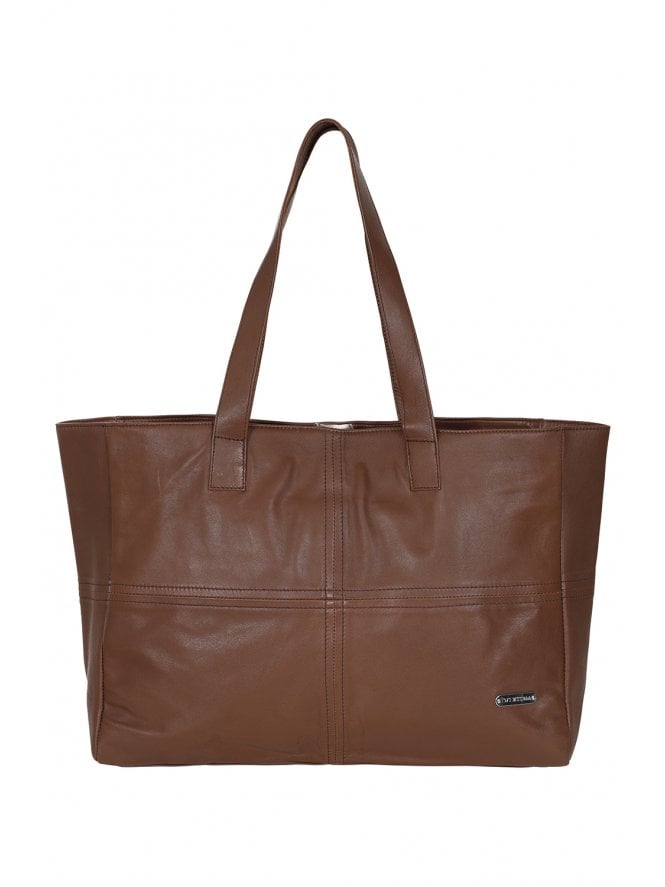 Elena Panelled Leather Tote