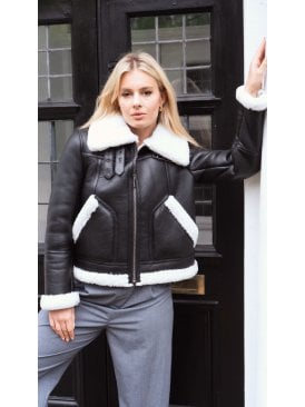 Greta Shearling Bomber