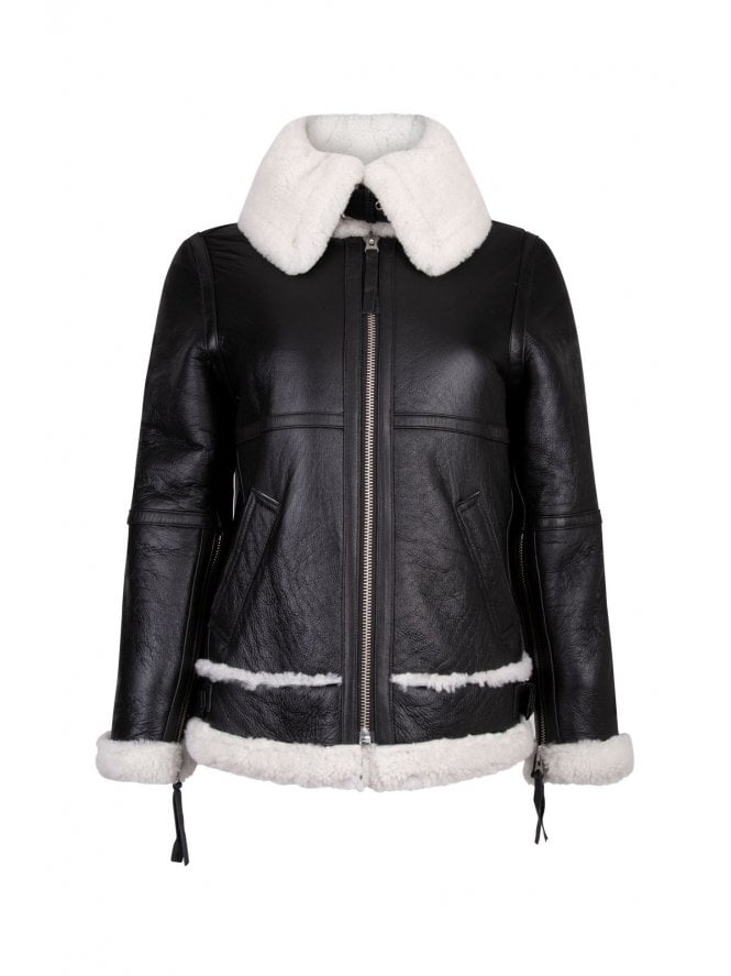 Harlow Leather Finish Shearling