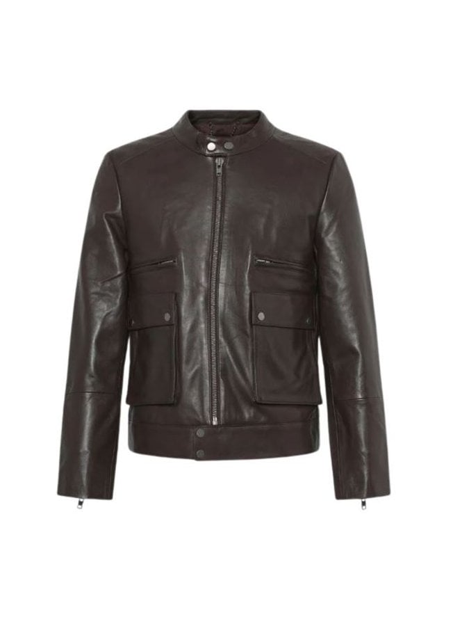 Lambray Aviator Leather Biker