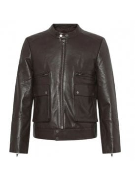 Lambray Aviator Leather Biker