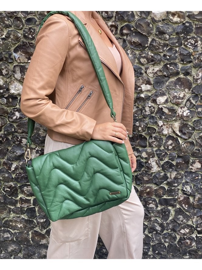 Louise Zig Zag Quilted Shouler Bag