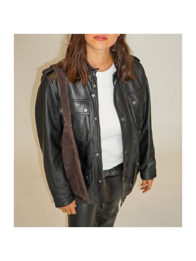 Lyra Leather Biker Jacket