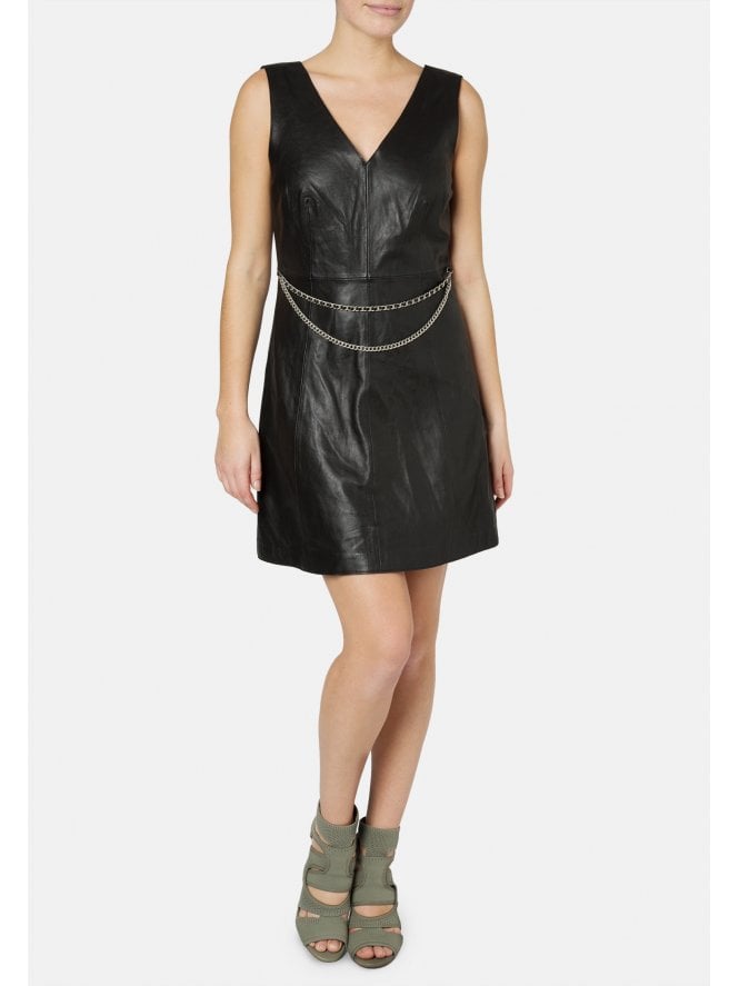 Meghna Leather Dress