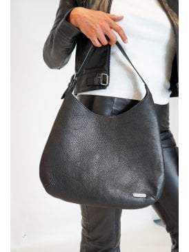 Melissa Unlined Full Grain Large Hobo Bag