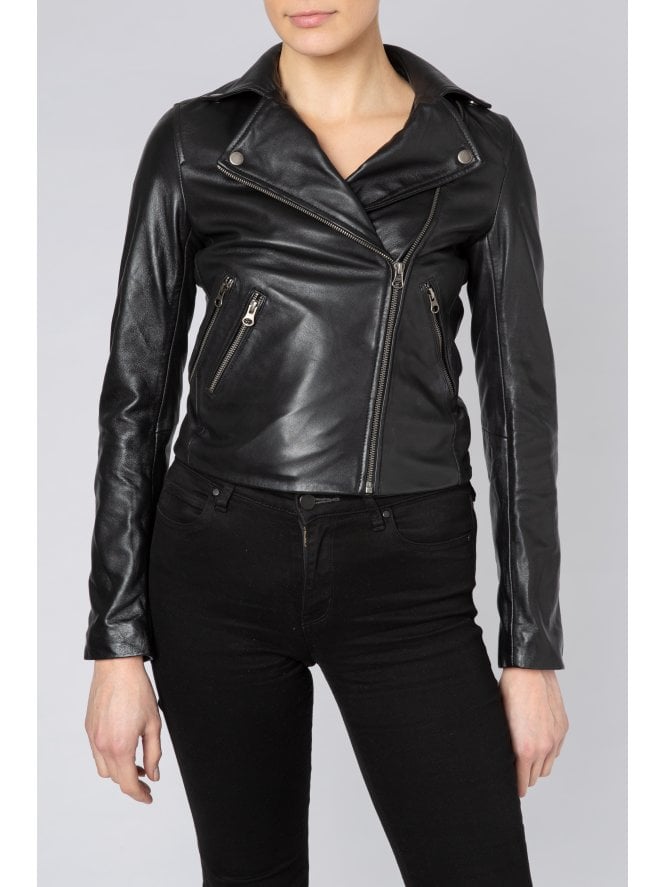 Mila Classic Leather Biker 