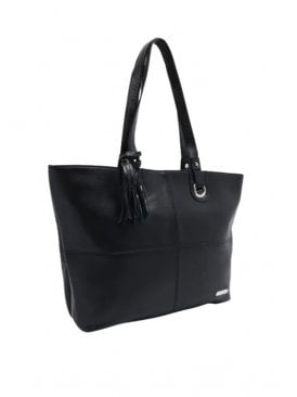Milena Eyelet Detail Large Leather Tote