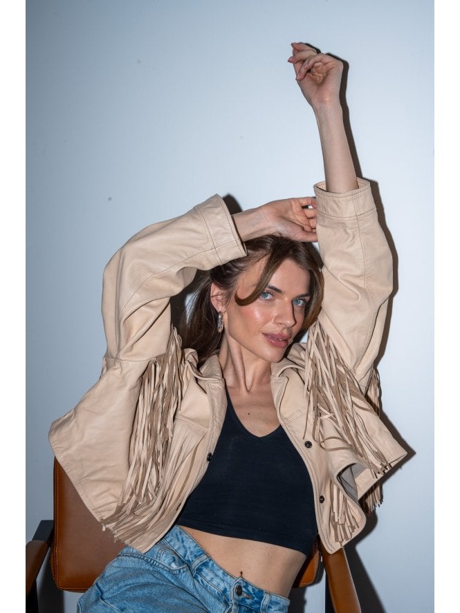 Nikita Fringed Leather Jacket