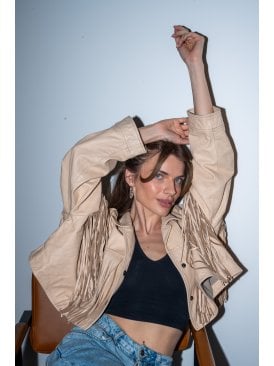 Nikita Fringed Leather Jacket