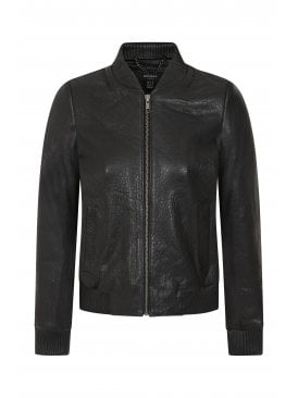 Solana Clean Lines Leather Bomber