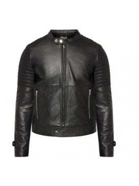 Stirling Racing Biker With Quilted Detail