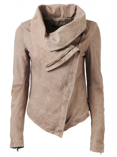 Thaxter Suede Jacket in Light Mink